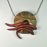 N11-17 polymer clay pendant necklace jan geisen