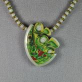 N11-20 polymer clay pendant necklace jan geisen