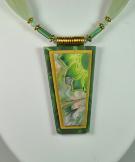 N11-21 polymer clay pendant necklace jan geisen