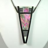 Jan Geisen handmade polymer clay pendant necklace N10-38