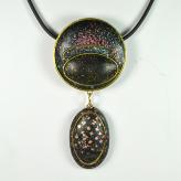 Jan Geisen polymer clay pendant necklace