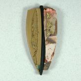 Jan Geisen handmade polymer clay jewelry - brooch B8014