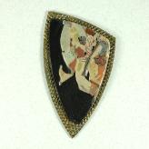 Jan Geisen handmade polymer clay jewelry - brooch B8016