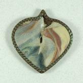 Jan Geisen handmade polymer clay jewelry - brooch B8017