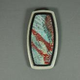 Jan Geisen handmade polymer clay jewelry - brooch B8048