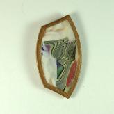 Jan Geisen handmade polymer clay jewelry - brooch B8001