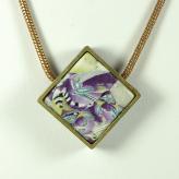 Jan Geisen handmade polymer clay jewelry - pendant necklace N8074