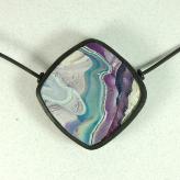 Jan Geisen handmade polymer clay jewelry - pendant necklace N8095