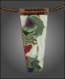 Jan Geisen handmade polymer clay jewelry - pendant necklace