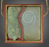 Jan Geisen handmade polymer clay jewelry - pendant necklace