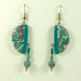 Jan Geisen handmade polymer clay jewelry - earrings E8081