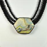 Jan Geisen handmade polymer clay jewelry - necklace N10-51