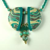 Jan Geisen handmade polymer clay jewelry - necklace N8069