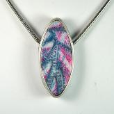 Jan Geisen handmade polymer clay pendant necklace N10-20