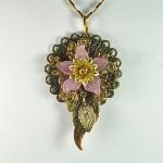 NF10-02 handmade garden floral jewelry by Jan Geisen at MSHS
