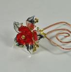 BM-S-42 handmade floral bookmark by Jan Geisen at MSHS