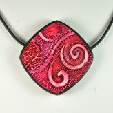 N10-15 crackle pattern on polymer clay