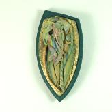 Jan Geisen handmade polymer clay jewelry - brooch B9007