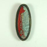 Jan Geisen handmade polymer clay jewelry - brooch B8054
