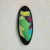 Jan Geisen handmade polymer clay jewelry - brooch B27006