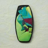 Jan Geisen handmade polymer clay jewelry - brooch B27033