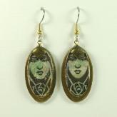 Jan Geisen handmade polymer clay jewelry - earrings E9035