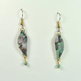 Jan geisen handmade polymer clay jewelry - earrings E27008