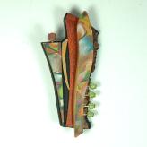 Jan Geisen handmade polymer clay jewelry - brooch